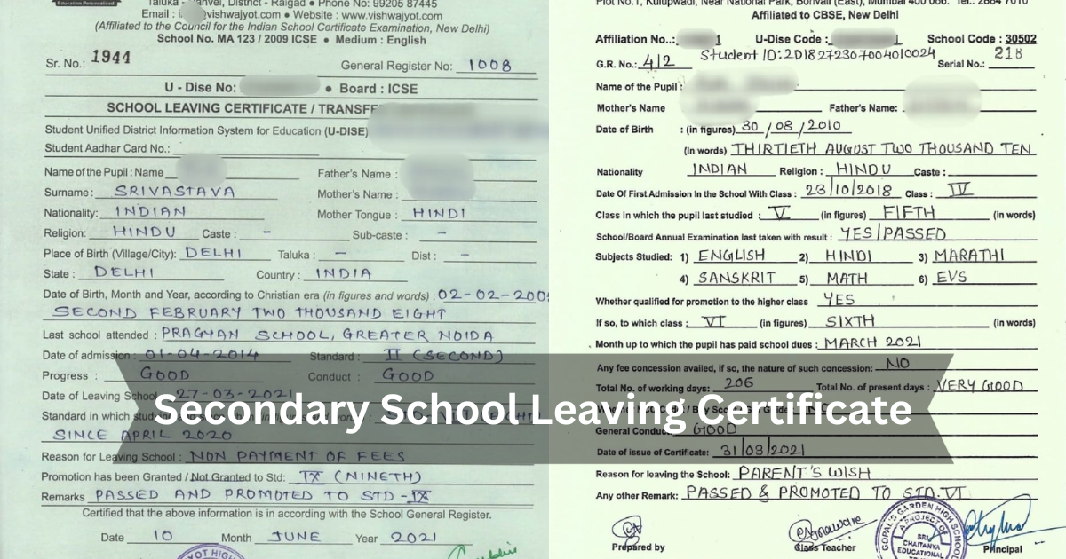 Secondary School Leaving Certificate